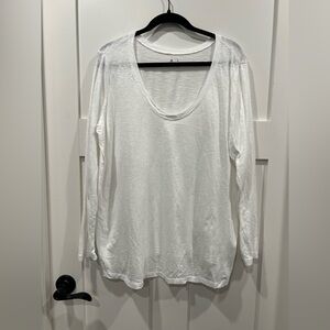 Susina White‎ Long Sleeve Top Size 2X